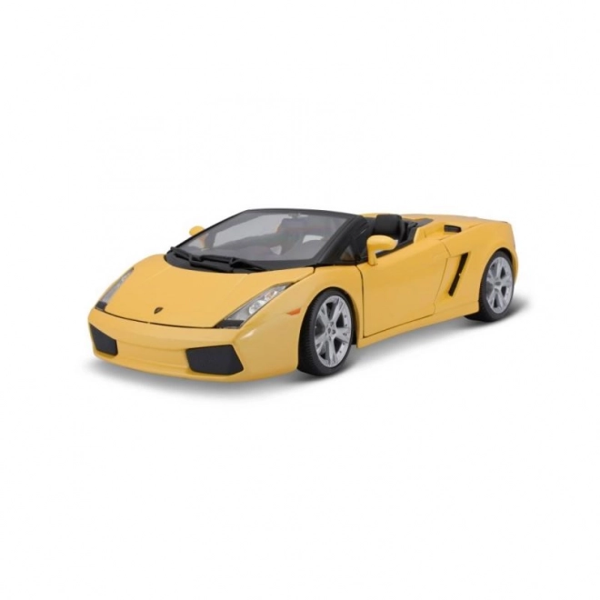 Bburago model Lamborghini Gallardo Spyder žltý