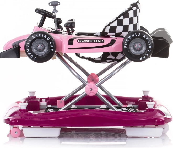 Interaktívne chodítko Chipolino Car Racer 4v1 Pink