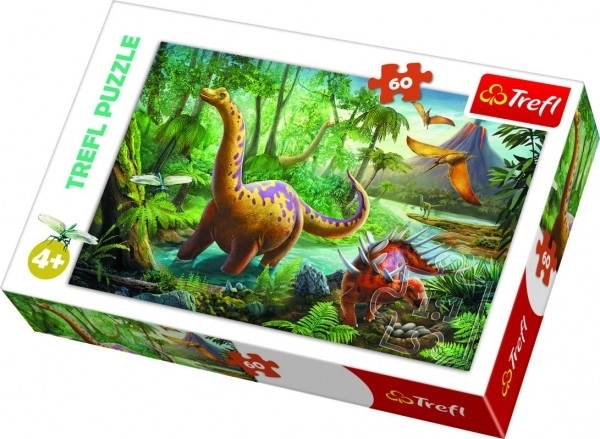 Puzzle 60 dielikov - Dinosaurové dobrodružstvo