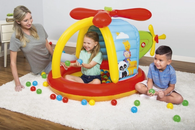 Nafukovacie hracie centrum Fisher-Price Helikoptéra s loptičkami