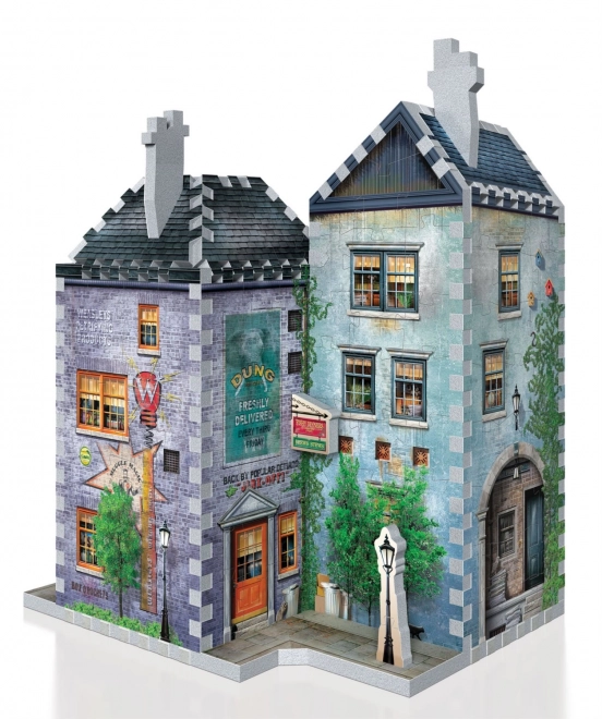 3D puzzle Harry Potter: Kratochvílné a kouzelnické kejkle a Denní věštec