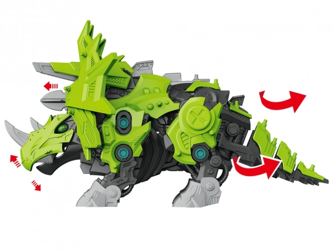 Mechanický model skladačky Triceratops Robot