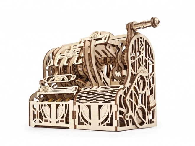 Ugears 3D Drevené Mechanické Puzzle - Pokladňa