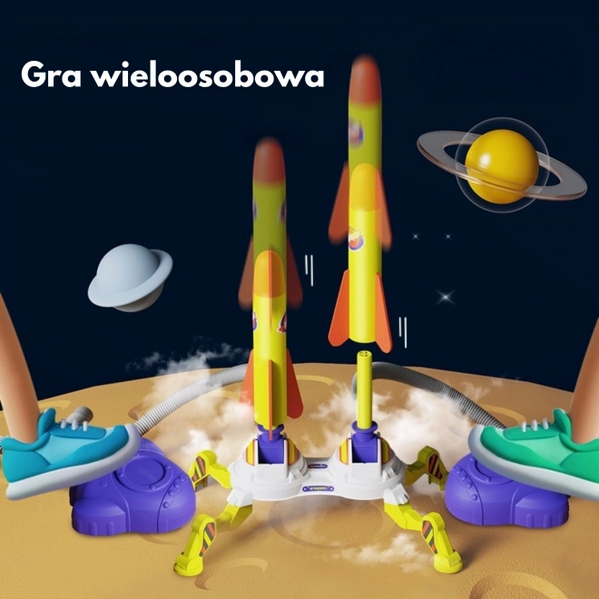Woopie Dvojitý Vystreľovač Penových Rakiet, 6 ks