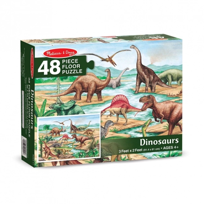 Podlahové puzzle Dinosaury 48 ks