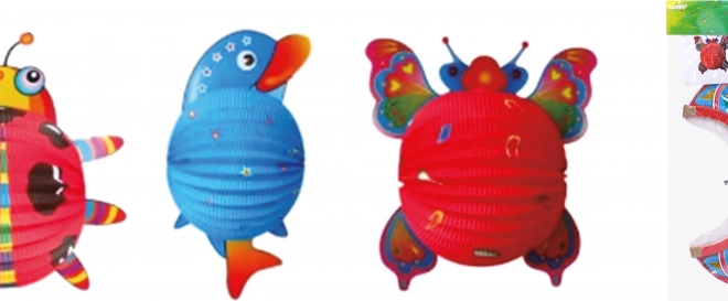 Lampión guľa Zvieratká 24 cm