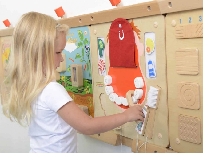 Hygiena ústnej dutiny - montessori nástenná tabuľa