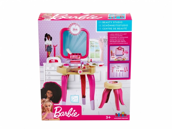 Toaletný stolík Barbie s lampou na hybridné nechty