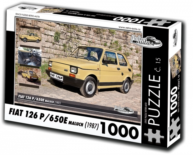 Retro-puzzle Fiat 126P, 650E Maluch (1983) 1000 dielikov