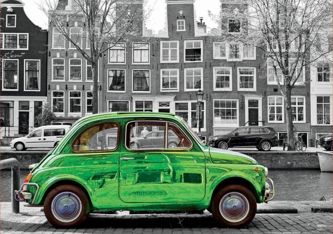 Puzzle Auto v Amsterdame 1000 dielikov