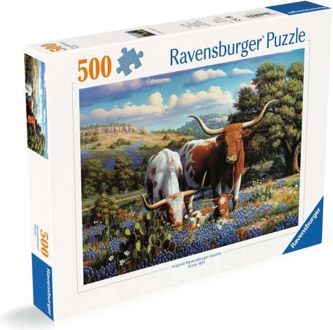 Ravensburger Puzzle Zvieratá na lúke 500 dielikov