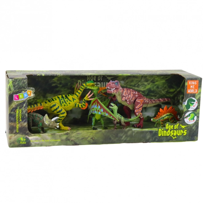 Sada pohyblivých figúrok dinosaurov
