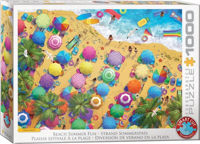 Puzzle zábava na pláži 1000 dielikov