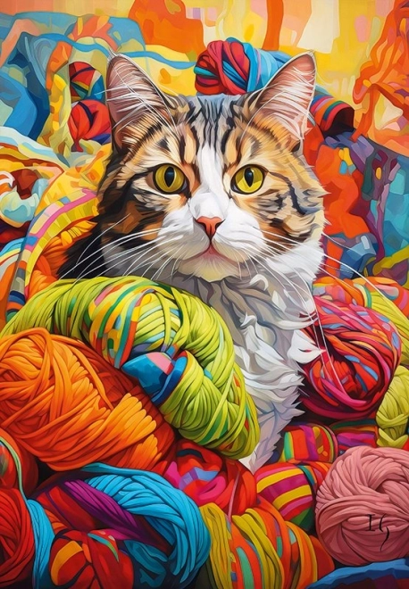 Puzzle Mačacie Vrtochy 500 Dielikov