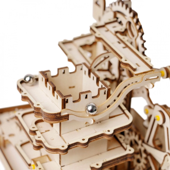 Robotime Rokr 3D drevené puzzle guľôčková dráha: horolezec