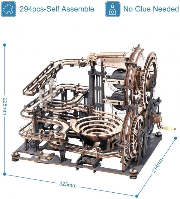 Guľôčková dráha Nočné mesto - 3D drevená stavebnica