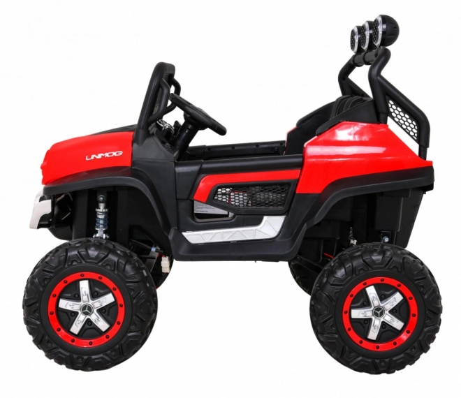 Mercedes Benz Unimog pre deti terénny červený