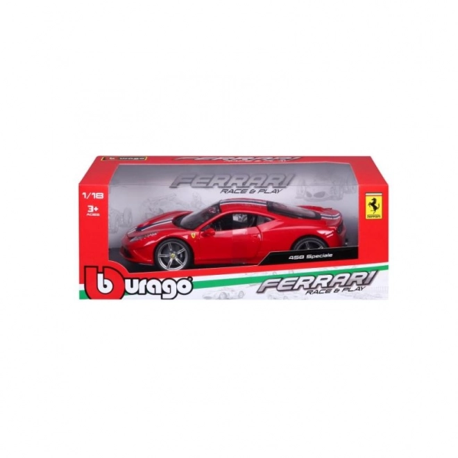 Bburago Ferrari 458 Speciale Červený