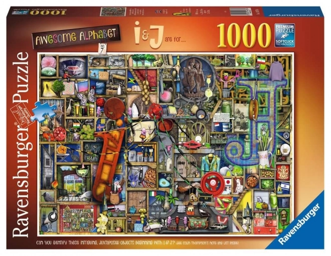 Ravensburger Puzzle Úžasná abeceda - písmeno I a J