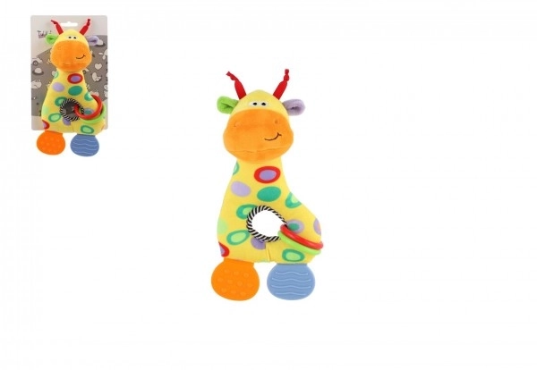 Plyšová žirafa s hryzátkom 24 cm