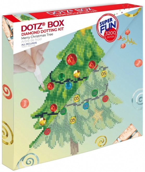 Súprava Diamond Dotz vianočného stromčeka