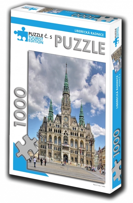 Puzzle turistická edícia - Liberecká radnica 1000 dielikov