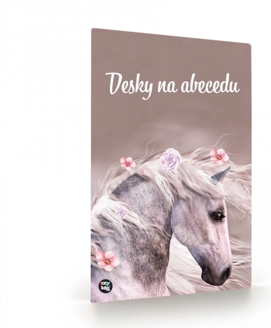 Dosky na abecedu Kôň Romantic