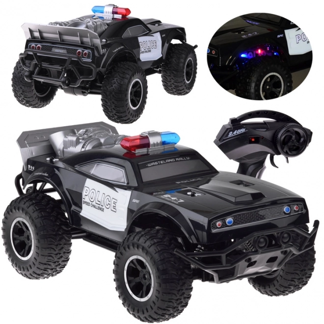 Veľké diaľkovo ovládané monster truck POLÍCIA