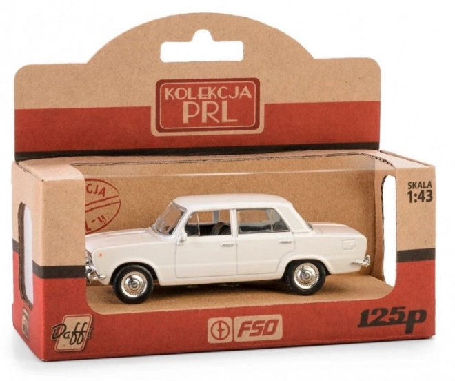 Pojazd PRL Fiat 125p Biely