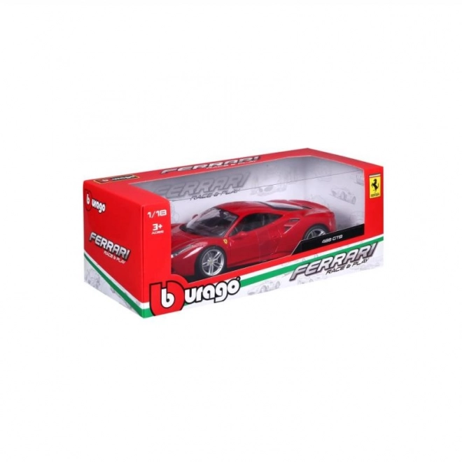 Ferrari 488 GTB Červený model 1:18