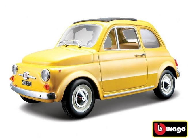 Bburago 1:24 Fiat 500 F 1965 žltá