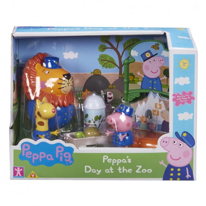 Prasiatko Peppa ZOO sada - 3 figúrky a doplnky