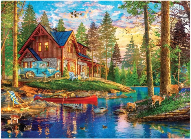 Puzzle Letná chata 4000 dielikov