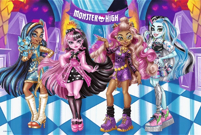 Puzzle 100 dielikov Strašidelní priatelia Monster High