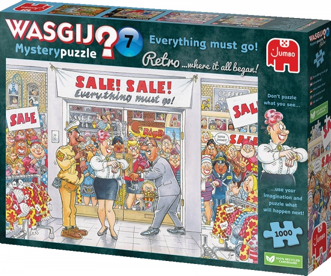 Jumbo Puzzle Wasgij Mystery: Všetko musí preč! 1000 dielikov