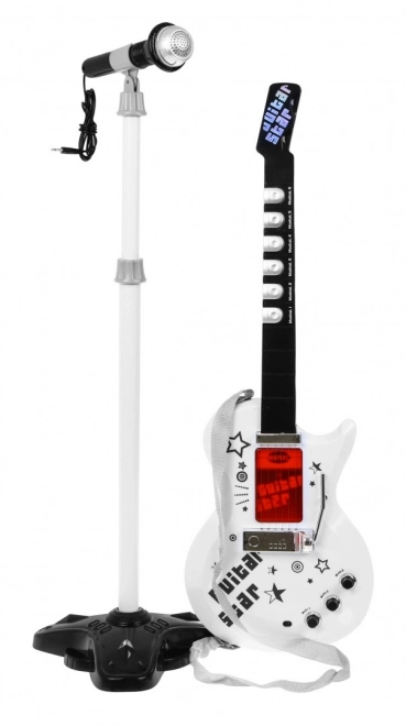 Detský hudobný set Elektrická gitara + Zosilňovač + Mikrofón