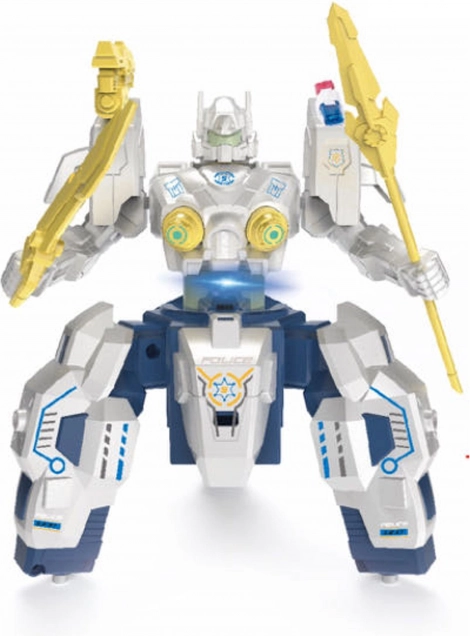 Policejný RC robot s dymovými efektmi