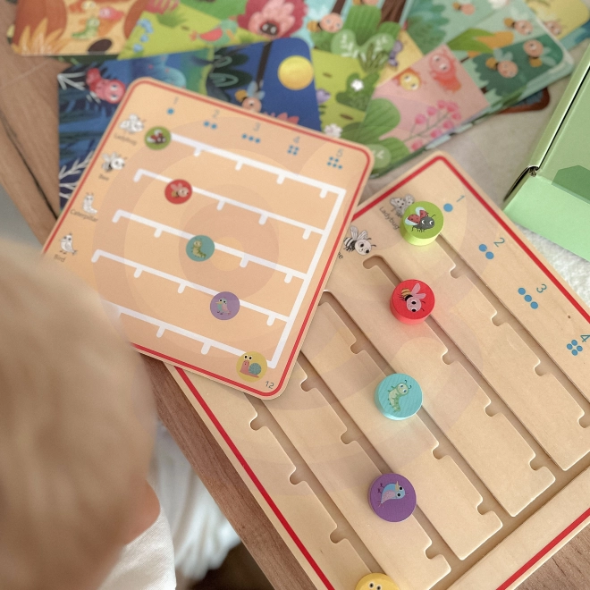 Tooky Toy drevená hra Uč sa počítať zvieratá