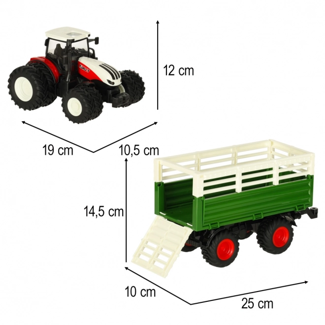 RC traktor s prívesom