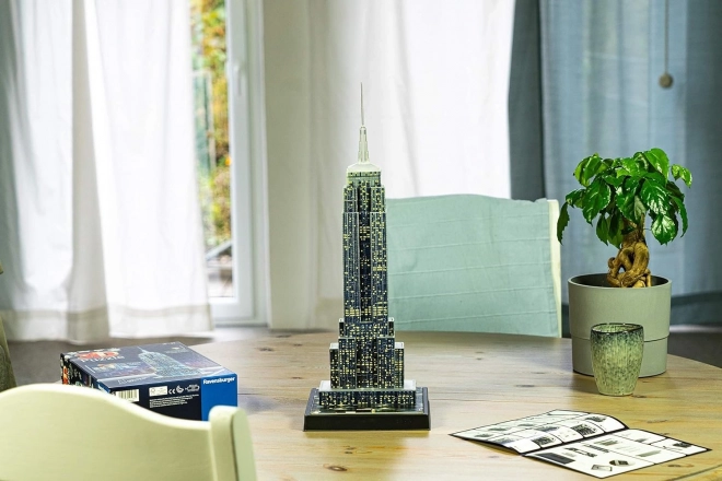 Svietiace 3D puzzle Nočná edícia Chrysler Building