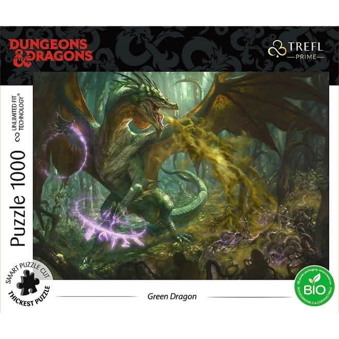 Puzzle 1000 dielikov Zelený drak Dungeons & Dragons