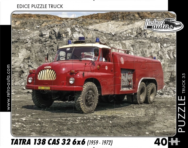 Retro Puzzle Kamión Tatra 138 CAS 32 6x6