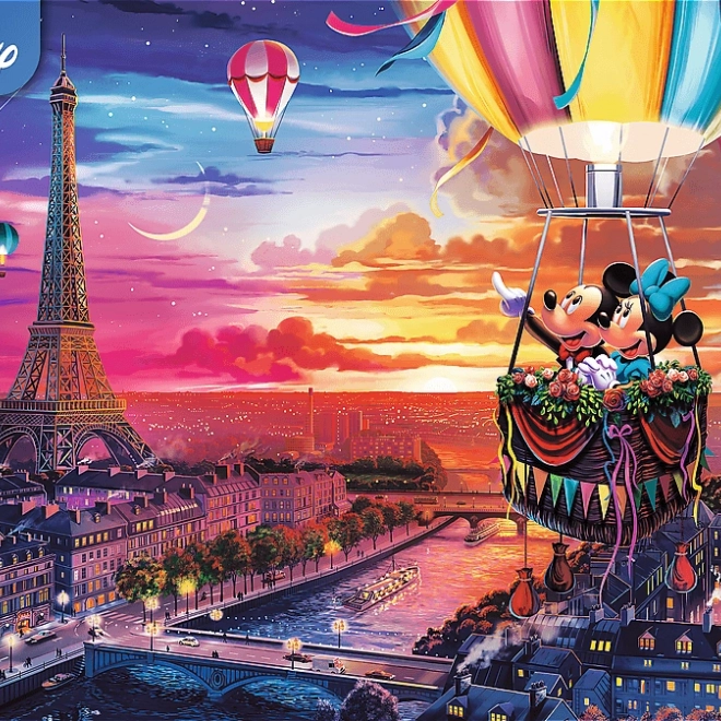 Puzzle TREFL Mickey a Minnie v Paríži 1000 dielikov