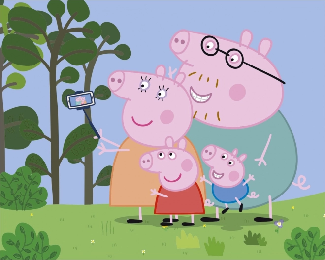 Drevené kocky Peppa Pig: Veselý deň – 20 kociek