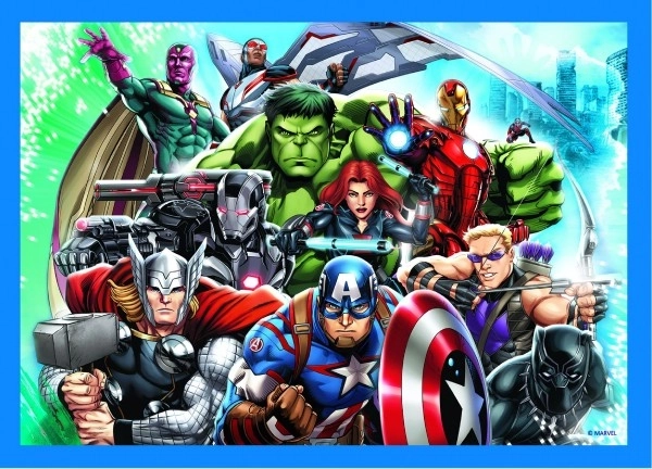 Odvážni Avengers | Puzzle 4v1 | Trefl