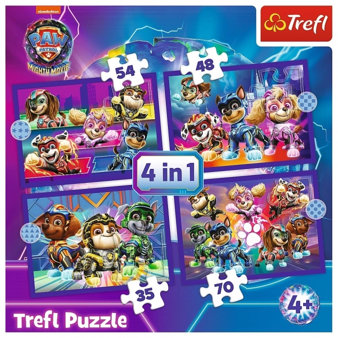 Puzzle 4v1 Hrdinovia Tlapkova Patrola