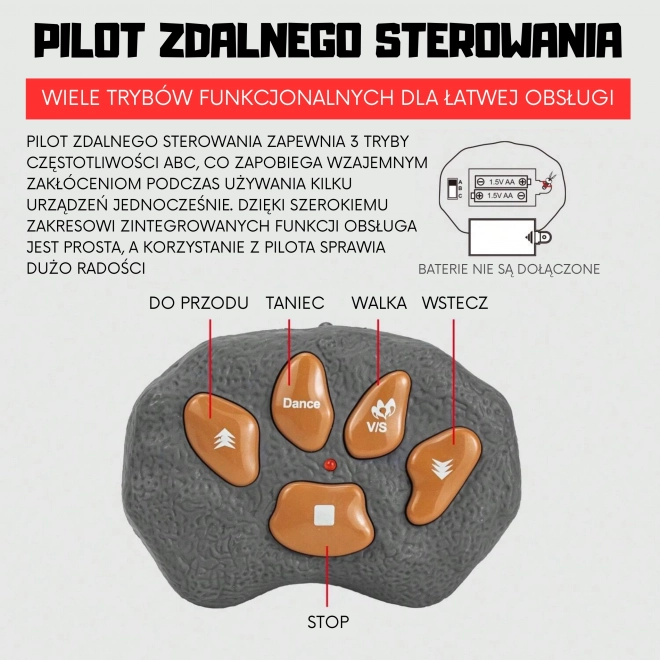 Woopie Dinosaurus na diaľkové ovládanie RC Robot Stegosaurus
