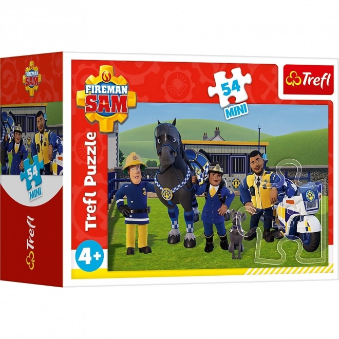 Mini puzzle 54 dielikov - Požiarnik Sam v pohotovosti