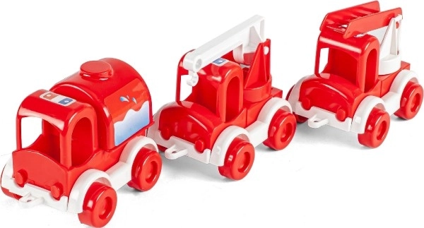 Súprava 3 aut Kid Cars Hasičské auto