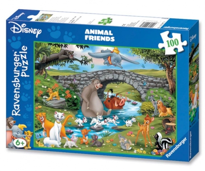 Ravensburger puzzle zvierací kamaráti XXL 100 dielikov